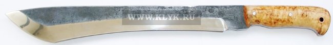 Нож мачете МТ-23 Байкер (сталь 95x18 ковка, карельская береза)