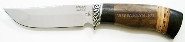 Нож Грибник (сталь Х12МФ, венге, орех, береста)