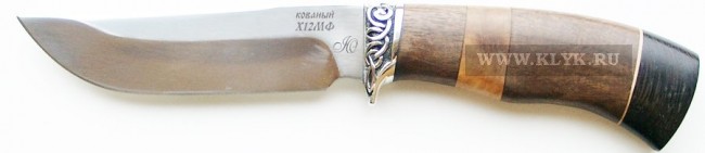 Нож Грибник (сталь Х12МФ, орех, венге)