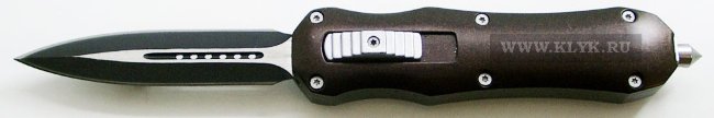 Нож автоматический Microtech Combat Troodon (spear-point, brown) реплика